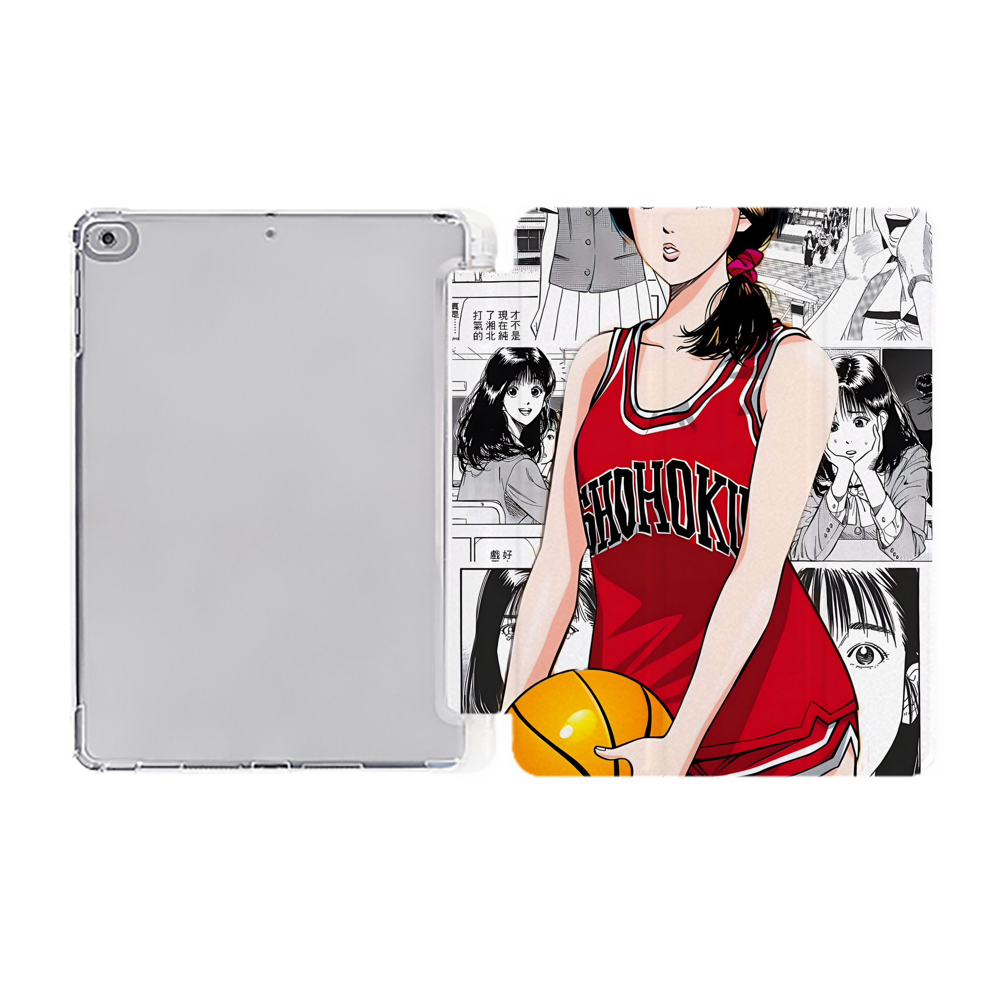 （画像用） SLAM DUNK／スラムダンク IPad ケース ペン収納付き 三つ折りスタンド PUレザー×シリコン 対応機種9.5/10.5/10.9インチ